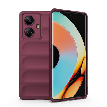 Realme 10 Pro+ 5G Shock Absorbent Magic Shield TPU + Flannel Phone Case, Featuring Ridged Drop Protection, Bright Colours & Easy Access