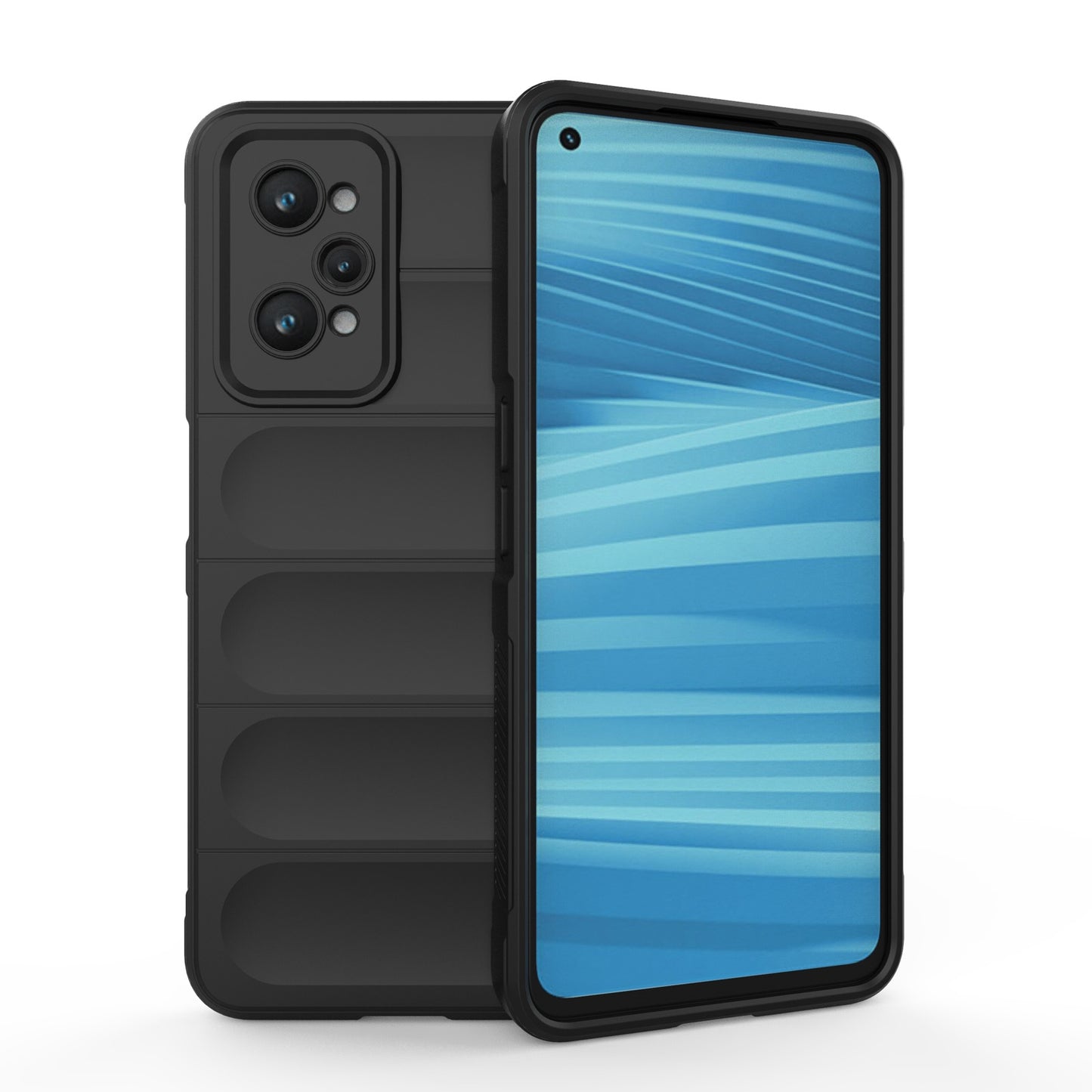 Realme GT2 Shock Absorbent Magic Shield TPU + Flannel Phone Case, Featuring Ridged Drop Protection, Bright Colours & Easy Access