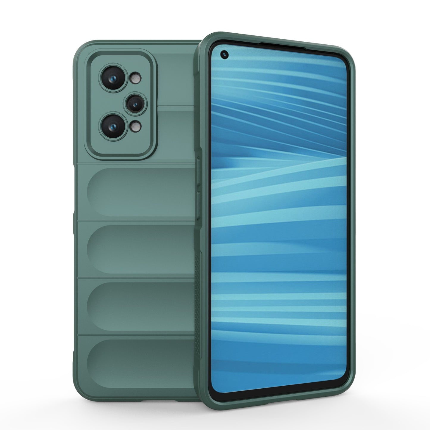 Realme GT2 Shock Absorbent Magic Shield TPU + Flannel Phone Case, Featuring Ridged Drop Protection, Bright Colours & Easy Access