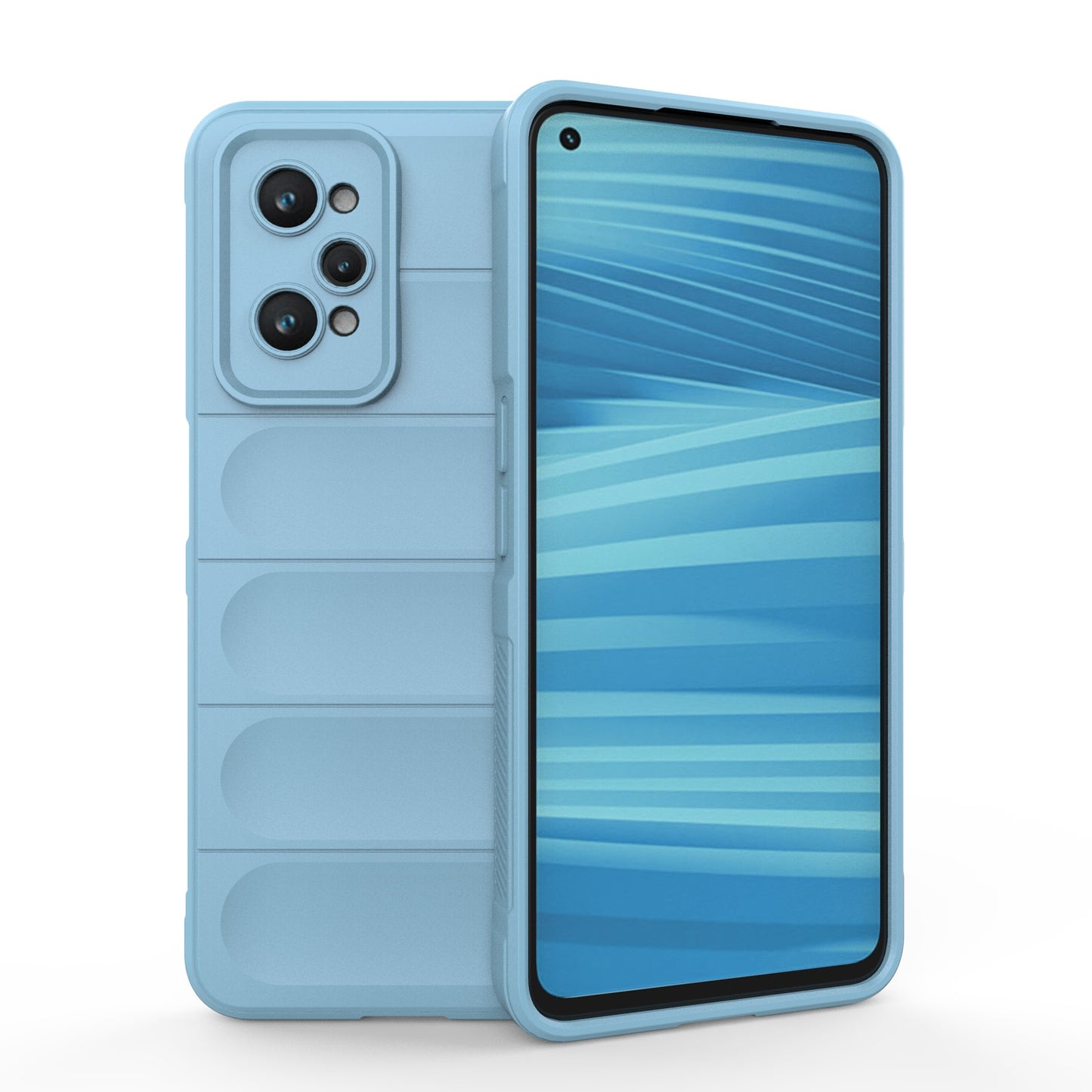 Realme GT2 Shock Absorbent Magic Shield TPU + Flannel Phone Case, Featuring Ridged Drop Protection, Bright Colours & Easy Access