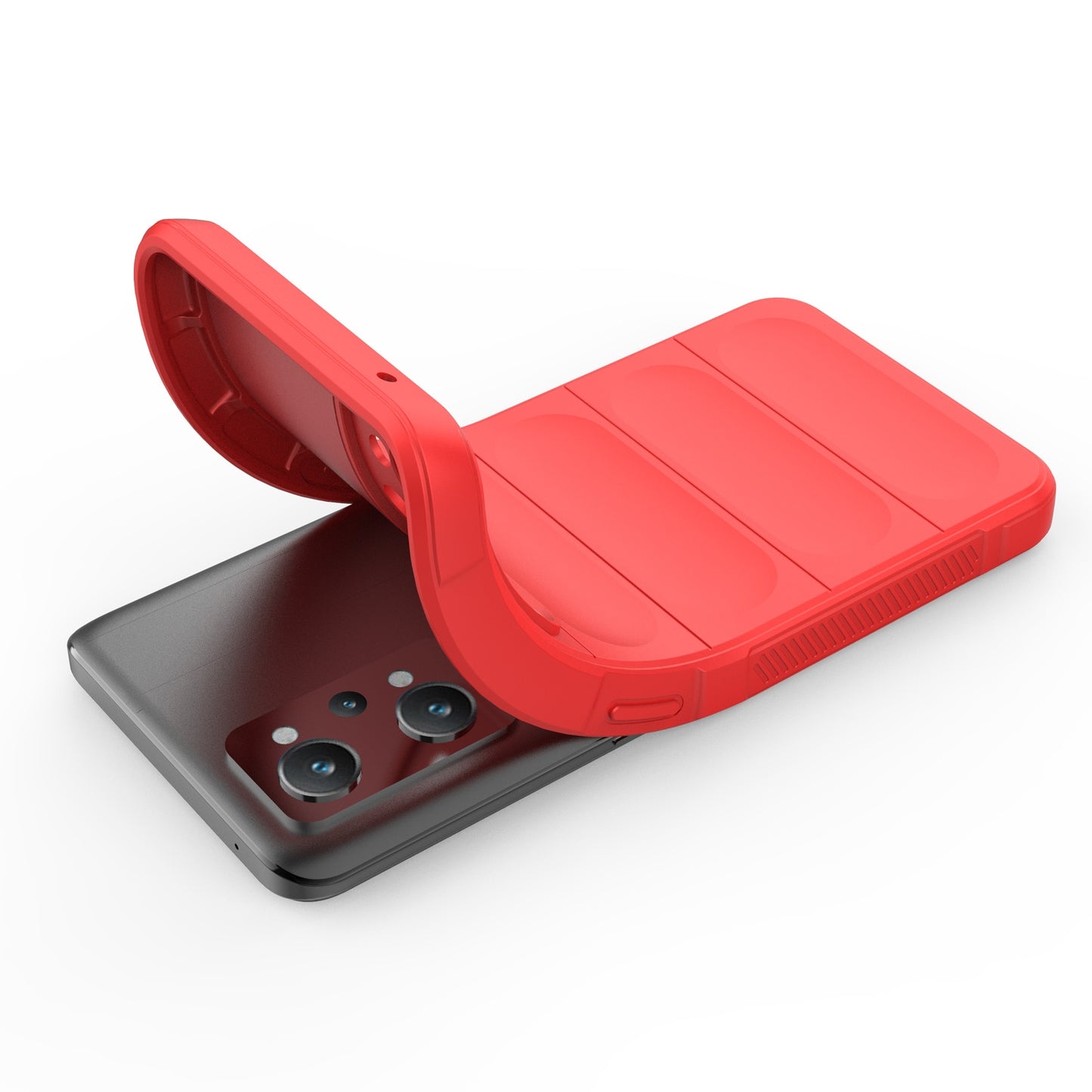 Realme GT2 Shock Absorbent Magic Shield TPU + Flannel Phone Case, Featuring Ridged Drop Protection, Bright Colours & Easy Access