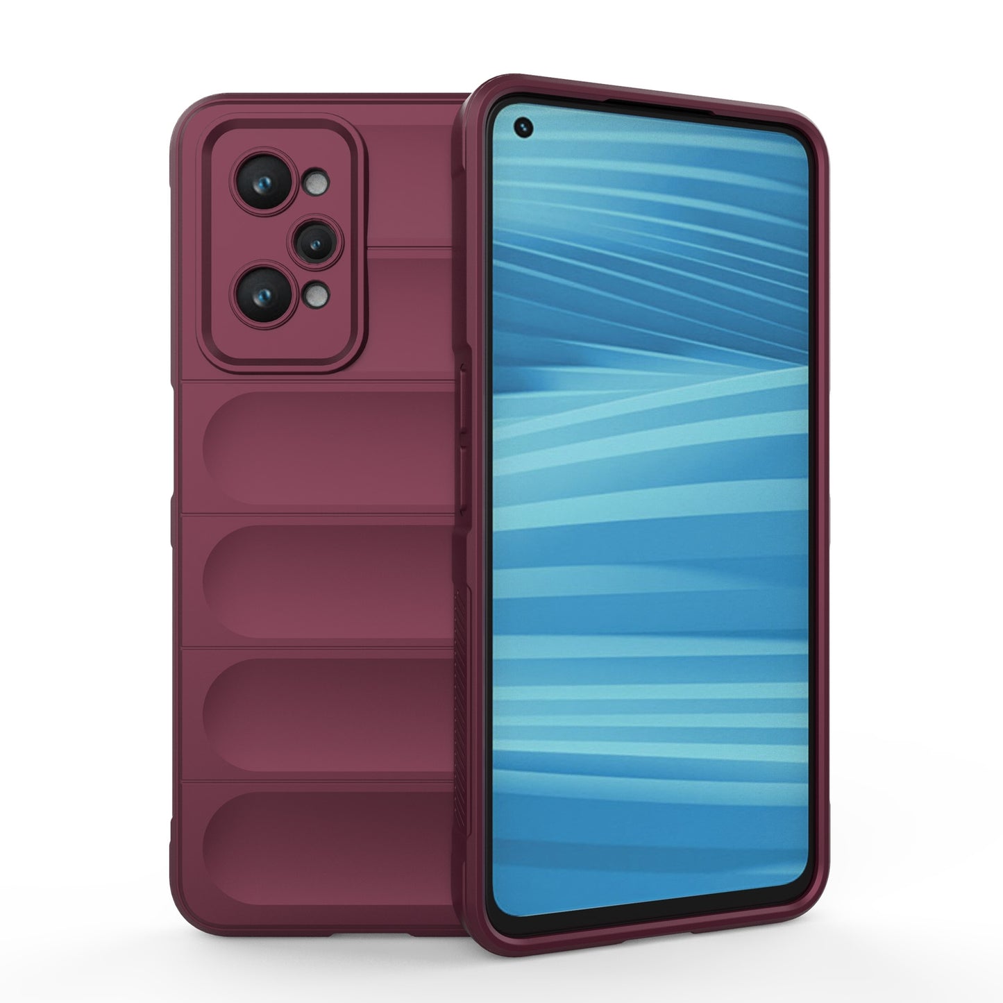 Realme GT2 Shock Absorbent Magic Shield TPU + Flannel Phone Case, Featuring Ridged Drop Protection, Bright Colours & Easy Access