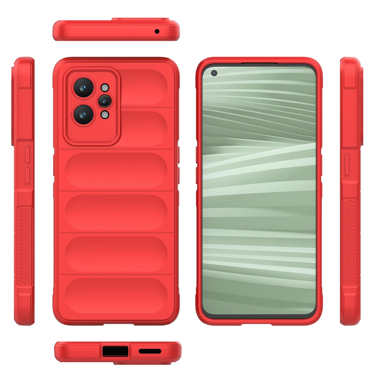 Realme GT2 Pro Shock Absorbent Magic Shield TPU + Flannel Phone Case, Featuring Ridged Drop Protection, Bright Colours & Easy Access