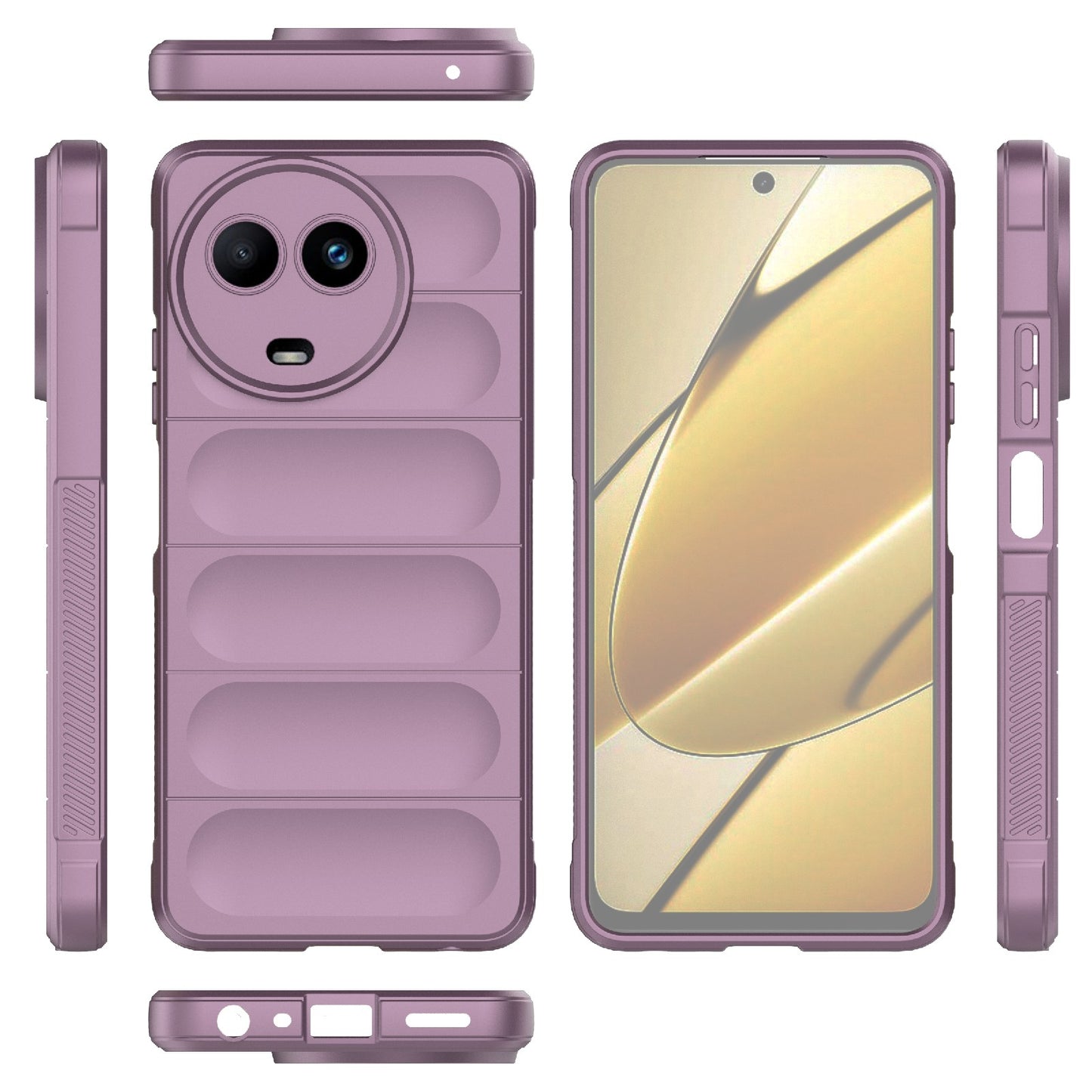 Realme 11 5G Global Shock Absorbent Magic Shield TPU + Flannel Phone Case, Featuring Ridged Drop Protection, Bright Colours & Easy Access