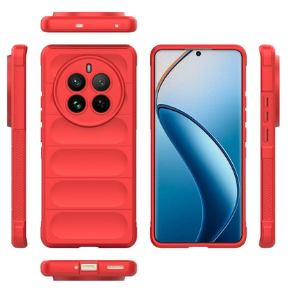 Realme 12 Pro 5G Shock Absorbent Magic Shield TPU + Flannel Phone Case, Featuring Ridged Drop Protection, Bright Colours & Easy Access