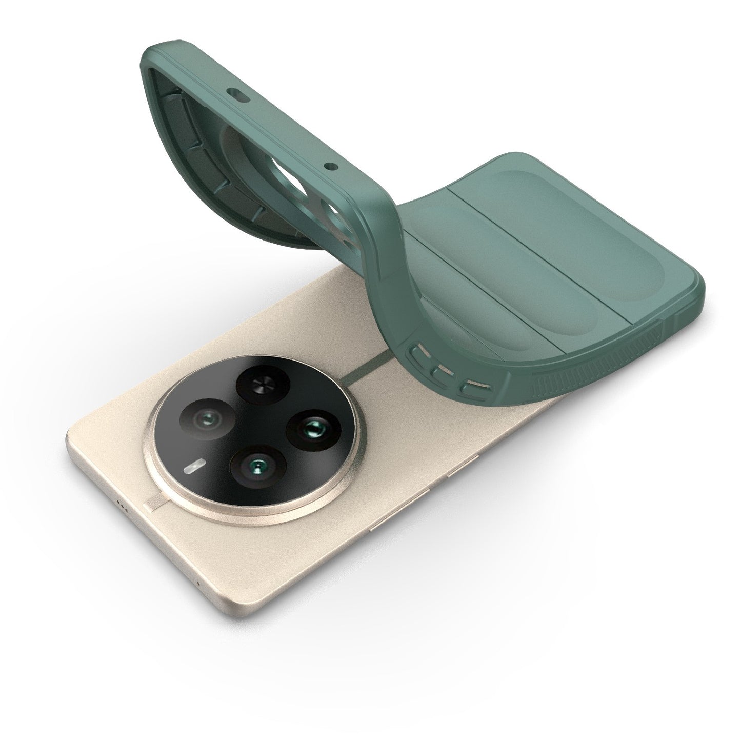 Realme 12 Pro+ Shock Absorbent Magic Shield TPU + Flannel Phone Case, Featuring Ridged Drop Protection, Bright Colours & Easy Access