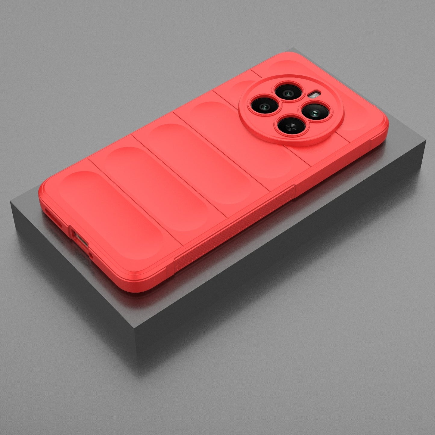 Realme 12+ 5G Global Shock Absorbent Magic Shield TPU + Flannel Phone Case, Featuring Ridged Drop Protection, Bright Colours & Easy Access