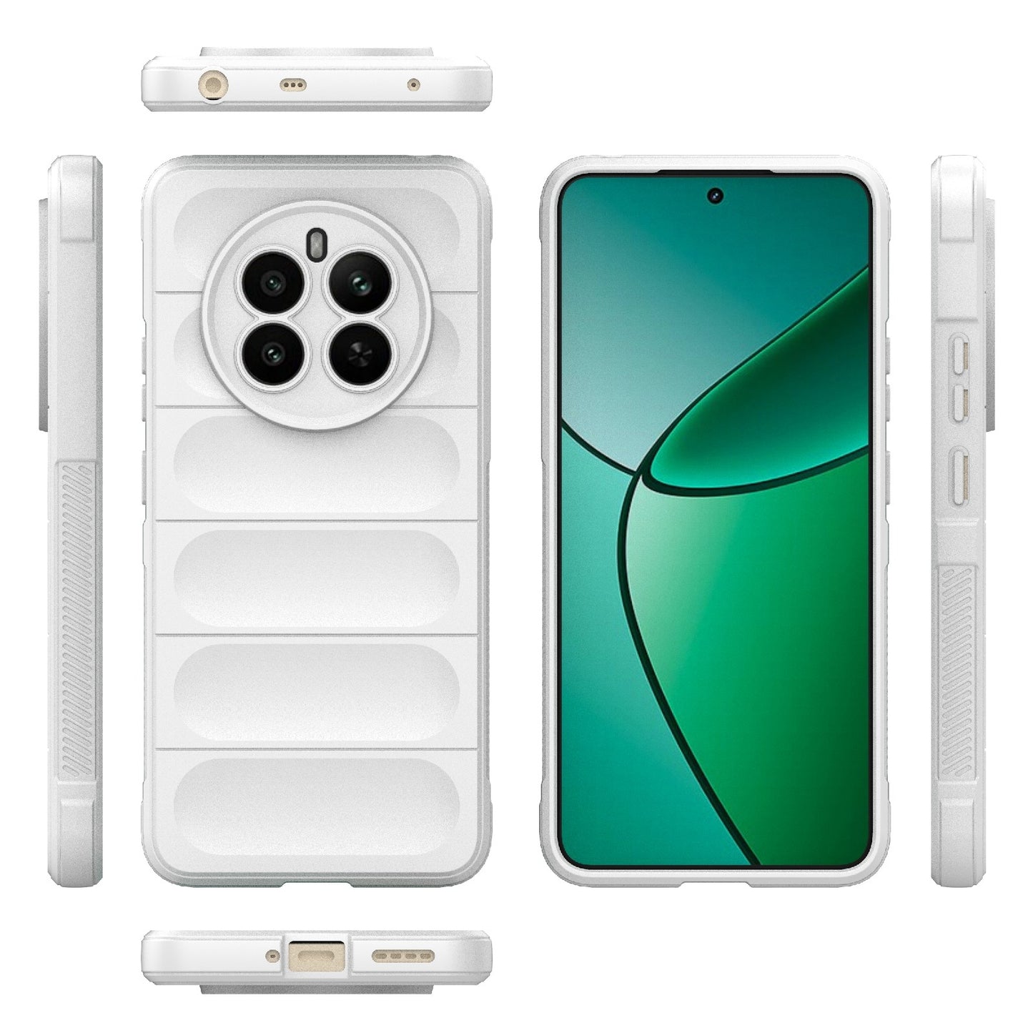 Realme 12+ 5G Global Shock Absorbent Magic Shield TPU + Flannel Phone Case, Featuring Ridged Drop Protection, Bright Colours & Easy Access