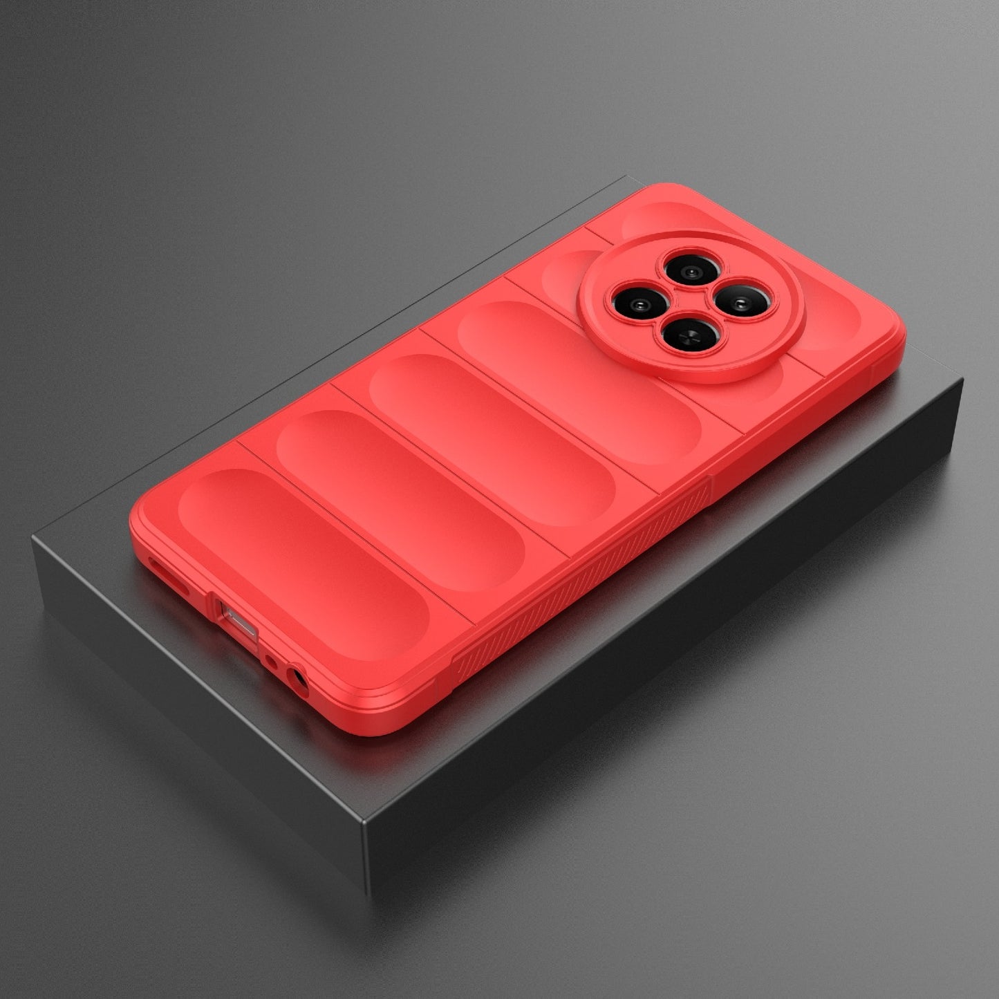 Realme 12 5G Global Shock Absorbent Magic Shield TPU + Flannel Phone Case, Featuring Ridged Drop Protection, Bright Colours & Easy Access