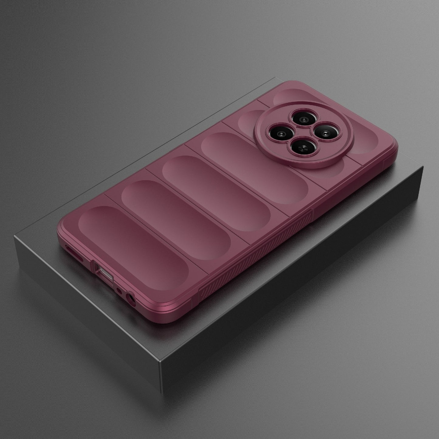 Realme 12 5G Global Shock Absorbent Magic Shield TPU + Flannel Phone Case, Featuring Ridged Drop Protection, Bright Colours & Easy Access