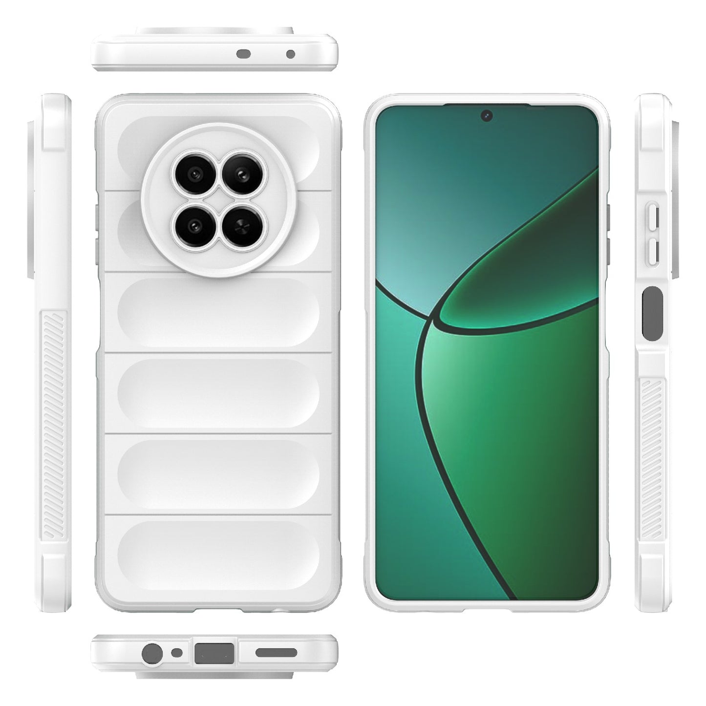 Realme 12 5G Global Shock Absorbent Magic Shield TPU + Flannel Phone Case, Featuring Ridged Drop Protection, Bright Colours & Easy Access