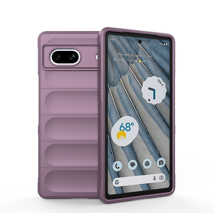Google Pixel 7a Shock Absorbent Magic Shield TPU + Flannel Phone Case, Featuring Ridged Drop Protection, Bright Colours & Easy Access