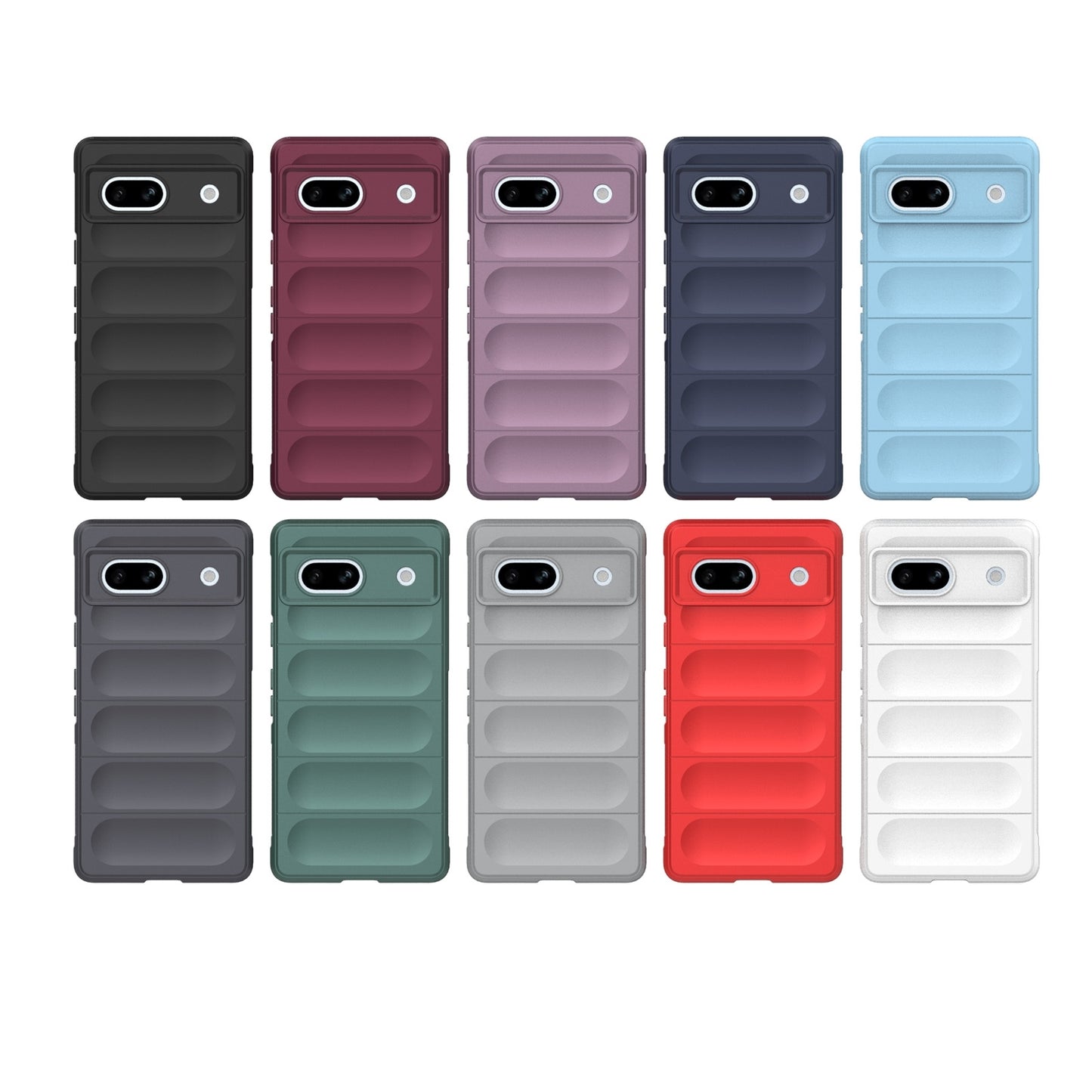 Google Pixel 7a Shock Absorbent Magic Shield TPU + Flannel Phone Case, Featuring Ridged Drop Protection, Bright Colours & Easy Access