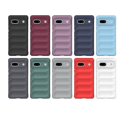 Google Pixel 7a Shock Absorbent Magic Shield TPU + Flannel Phone Case, Featuring Ridged Drop Protection, Bright Colours & Easy Access