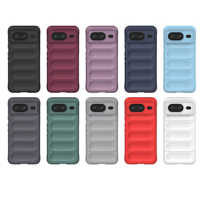 Google Pixel 8 5G Shock Absorbent Magic Shield TPU + Flannel Phone Case, Featuring Ridged Drop Protection, Bright Colours & Easy Access