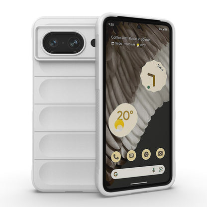 Google Pixel 8 5G Shock Absorbent Magic Shield TPU + Flannel Phone Case, Featuring Ridged Drop Protection, Bright Colours & Easy Access