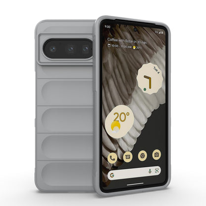 Google Pixel 8 Pro 5G Shock Absorbent Magic Shield TPU + Flannel Phone Case, Featuring Ridged Drop Protection, Bright Colours & Easy Access