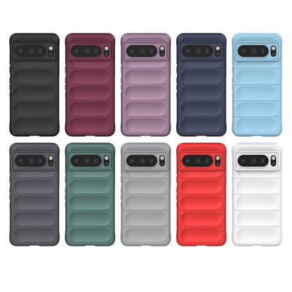 Google Pixel 8 Pro 5G Shock Absorbent Magic Shield TPU + Flannel Phone Case, Featuring Ridged Drop Protection, Bright Colours & Easy Access