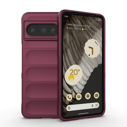 Google Pixel 8 Pro 5G Shock Absorbent Magic Shield TPU + Flannel Phone Case, Featuring Ridged Drop Protection, Bright Colours & Easy Access