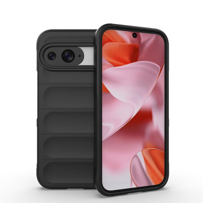 Google Pixel 9 5G Global Shock Absorbent Magic Shield TPU + Flannel Phone Case, Featuring Ridged Drop Protection, Bright Colours & Easy Access