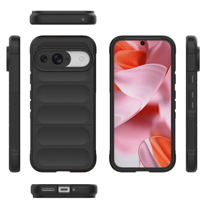 Google Pixel 9 5G Global Shock Absorbent Magic Shield TPU + Flannel Phone Case, Featuring Ridged Drop Protection, Bright Colours & Easy Access
