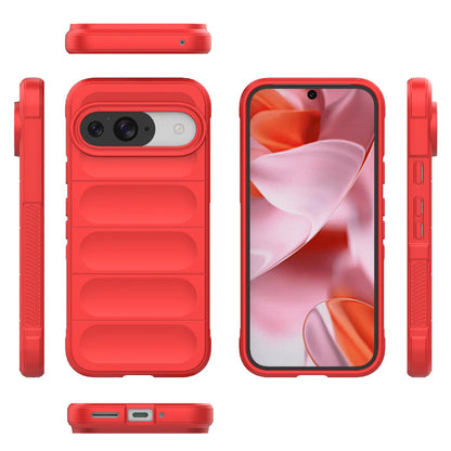 Google Pixel 9 5G Global Shock Absorbent Magic Shield TPU + Flannel Phone Case, Featuring Ridged Drop Protection, Bright Colours & Easy Access