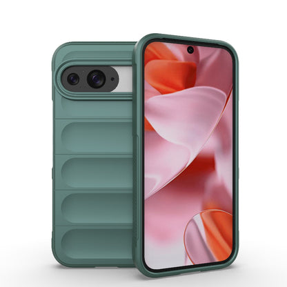 Google Pixel 9 5G Global Shock Absorbent Magic Shield TPU + Flannel Phone Case, Featuring Ridged Drop Protection, Bright Colours & Easy Access