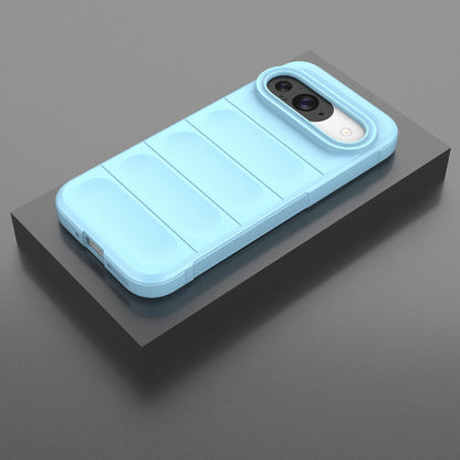 Google Pixel 9 5G Global Shock Absorbent Magic Shield TPU + Flannel Phone Case, Featuring Ridged Drop Protection, Bright Colours & Easy Access