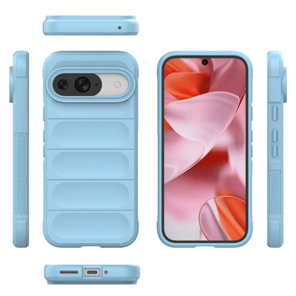 Google Pixel 9 5G Global Shock Absorbent Magic Shield TPU + Flannel Phone Case, Featuring Ridged Drop Protection, Bright Colours & Easy Access