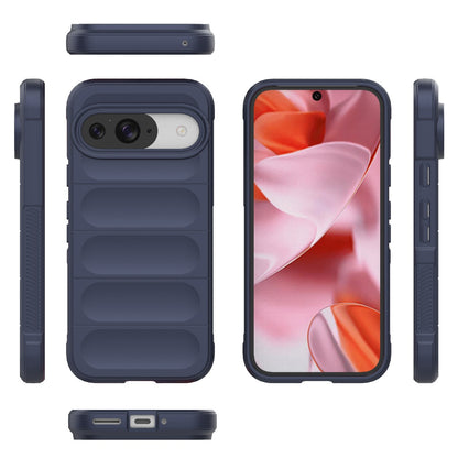 Google Pixel 9 5G Global Shock Absorbent Magic Shield TPU + Flannel Phone Case, Featuring Ridged Drop Protection, Bright Colours & Easy Access