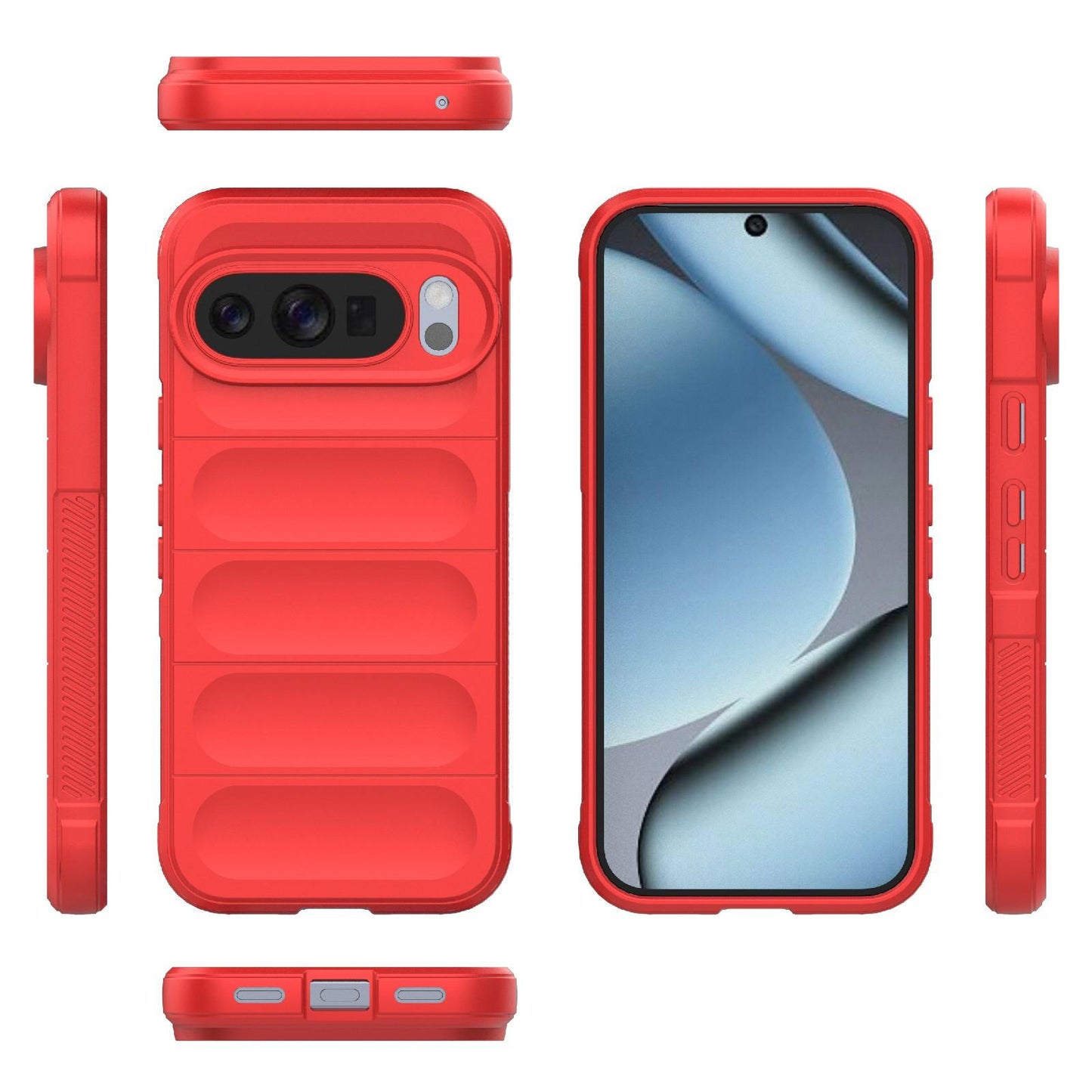 Google Pixel 10 Pro 5G Magic Shield TPU + Flannel Protective Phone Case Cover, Shockproof Scratch Resistant