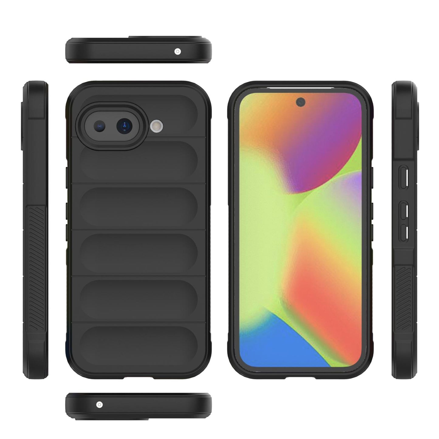 Google Pixel 10a 5G Magic Shield TPU + Flannel Protective Phone Case Cover, Shockproof Scratch Resistant
