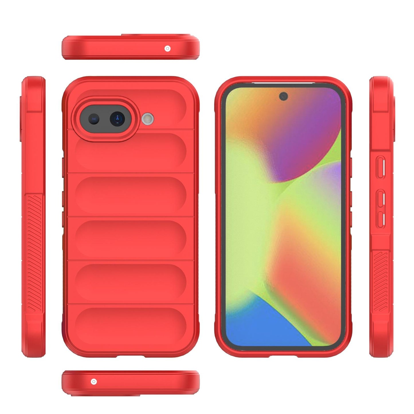 Google Pixel 10a 5G Magic Shield TPU + Flannel Protective Phone Case Cover, Shockproof Scratch Resistant