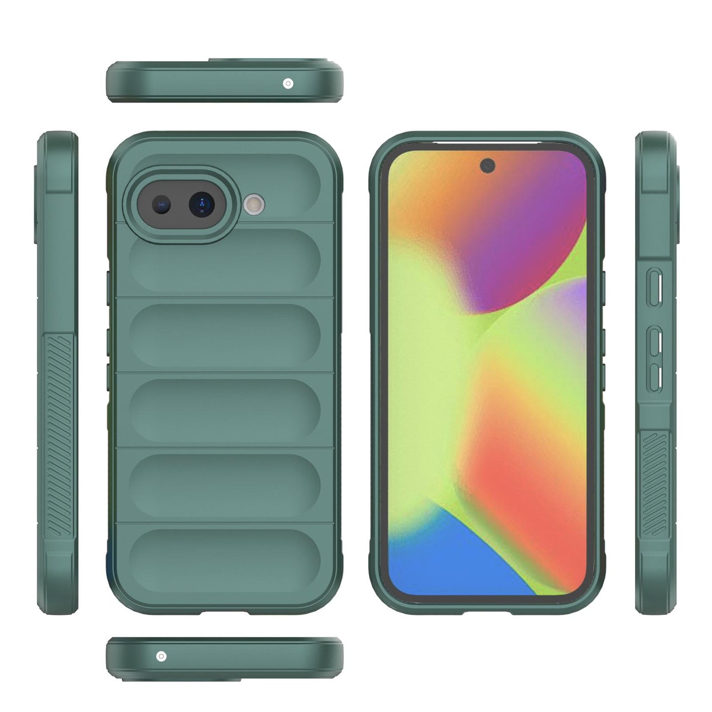 Google Pixel 10a 5G Magic Shield TPU + Flannel Protective Phone Case Cover, Shockproof Scratch Resistant