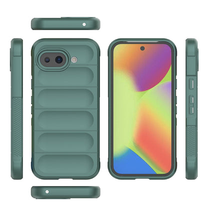 Google Pixel 10a 5G Magic Shield TPU + Flannel Protective Phone Case Cover, Shockproof Scratch Resistant