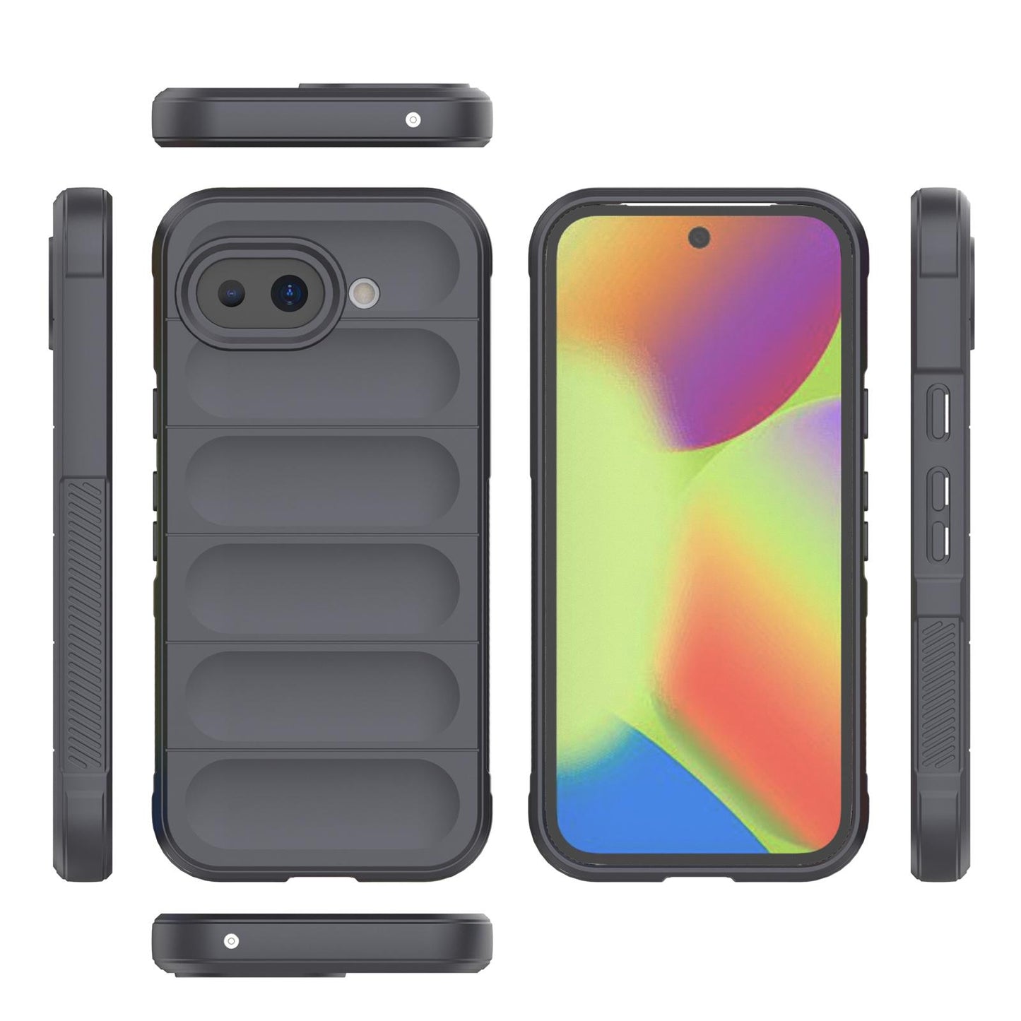 Google Pixel 10a 5G Magic Shield TPU + Flannel Protective Phone Case Cover, Shockproof Scratch Resistant