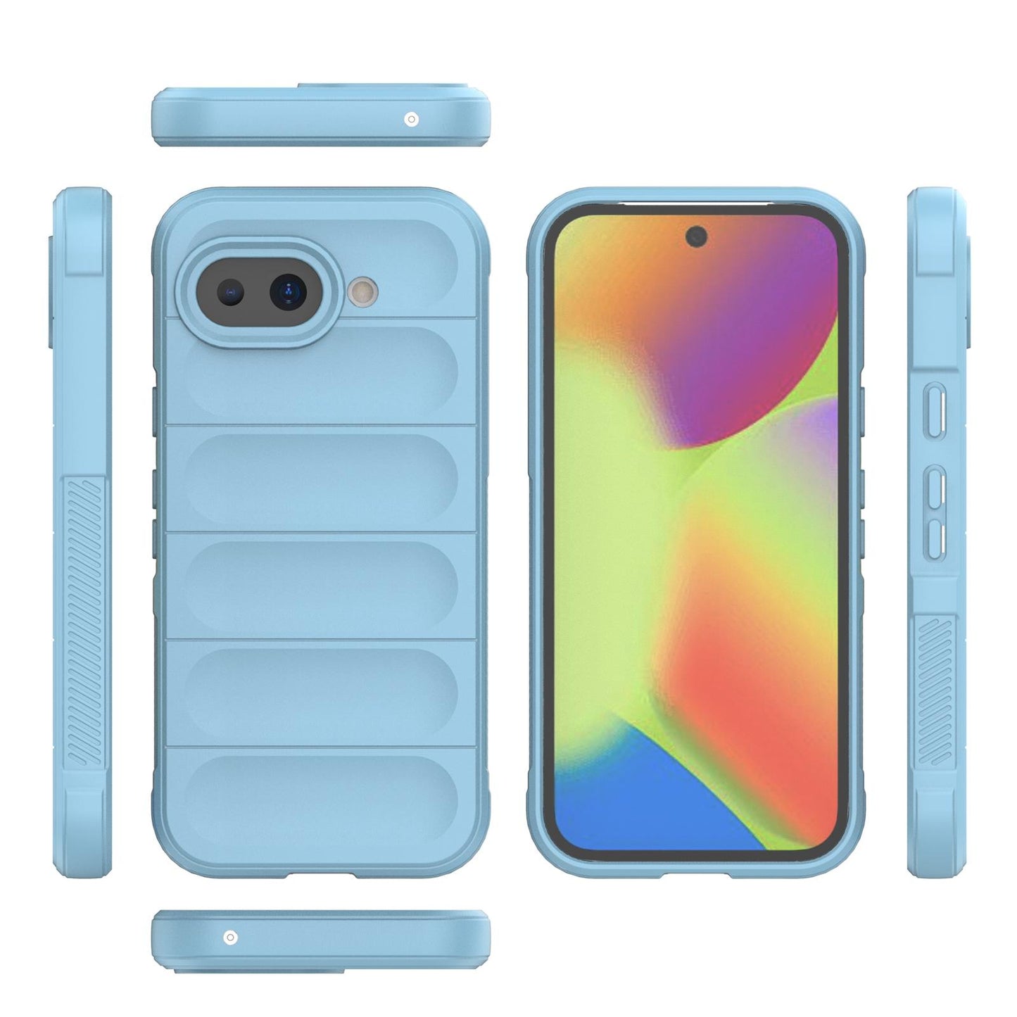 Google Pixel 10a 5G Magic Shield TPU + Flannel Protective Phone Case Cover, Shockproof Scratch Resistant