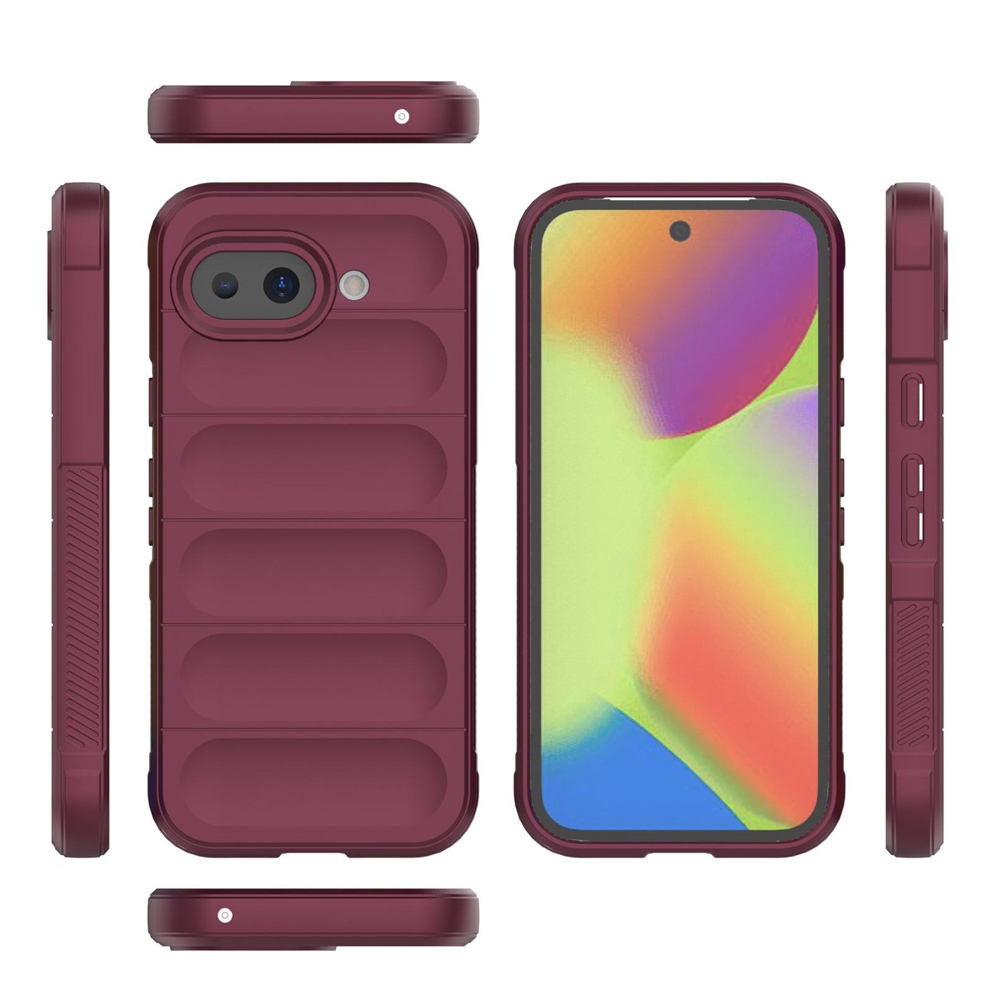 Google Pixel 10a 5G Magic Shield TPU + Flannel Protective Phone Case Cover, Shockproof Scratch Resistant
