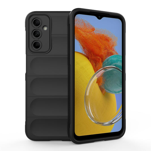 Samsung Galaxy M14 5G Magic Shield TPU + Flannel Protective Phone Case Cover, Shockproof Scratch Resistant