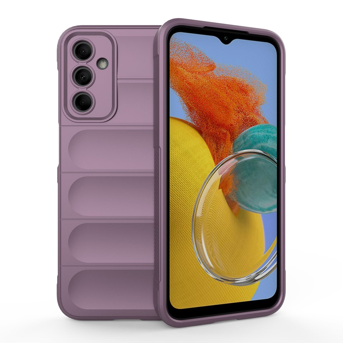 Samsung Galaxy M14 5G Magic Shield TPU + Flannel Protective Phone Case Cover, Shockproof Scratch Resistant