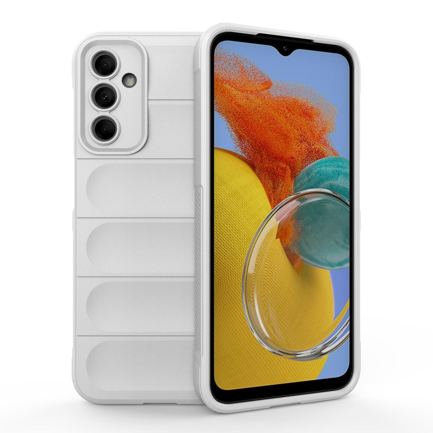 Samsung Galaxy M14 5G Magic Shield TPU + Flannel Protective Phone Case Cover, Shockproof Scratch Resistant