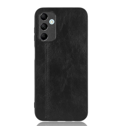 Samsung Galaxy M14 5G Cow Pattern Sewing Back Cover Phone Case - Premium PU Leather Texture PC + TPU Shockproof Protective Case, Scratch Resistant Slim Lightweight Anti-Fingerprint Full Coverage Mobile Cover