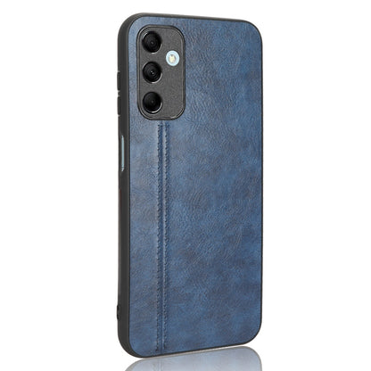 Samsung Galaxy M14 5G Cow Pattern Sewing Back Cover Phone Case - Premium PU Leather Texture PC + TPU Shockproof Protective Case, Scratch Resistant Slim Lightweight Anti-Fingerprint Full Coverage Mobile Cover