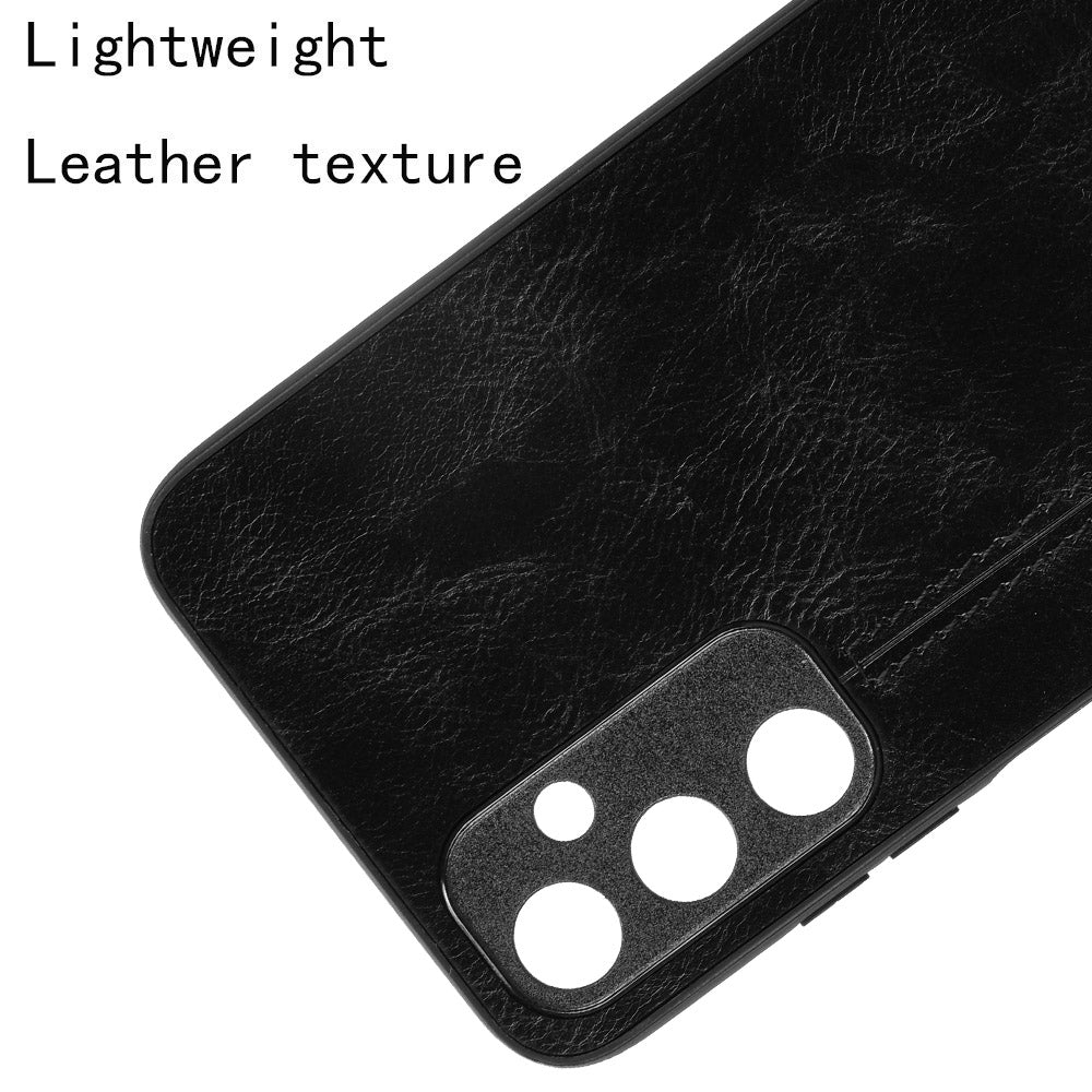 Samsung Galaxy A05s 4G Cow Pattern Sewing Back Cover Phone Case - Premium PU Leather Texture PC + TPU Shockproof Protective Case, Scratch Resistant Slim Lightweight Anti-Fingerprint Full Coverage Mobile Cover