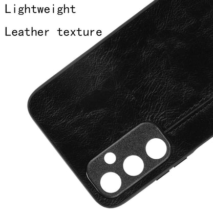 Samsung Galaxy A05s 4G Cow Pattern Sewing Back Cover Phone Case - Premium PU Leather Texture PC + TPU Shockproof Protective Case, Scratch Resistant Slim Lightweight Anti-Fingerprint Full Coverage Mobile Cover