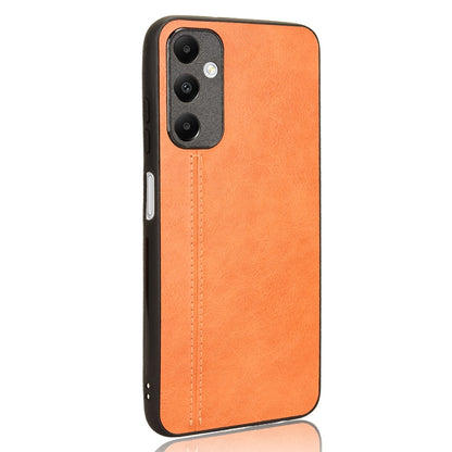 Samsung Galaxy A05s 4G Cow Pattern Sewing Back Cover Phone Case - Premium PU Leather Texture PC + TPU Shockproof Protective Case, Scratch Resistant Slim Lightweight Anti-Fingerprint Full Coverage Mobile Cover