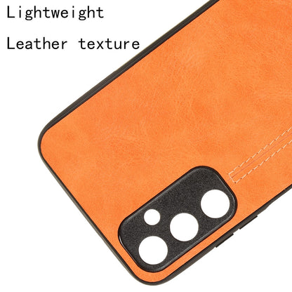 Samsung Galaxy A05s 4G Cow Pattern Sewing Back Cover Phone Case - Premium PU Leather Texture PC + TPU Shockproof Protective Case, Scratch Resistant Slim Lightweight Anti-Fingerprint Full Coverage Mobile Cover