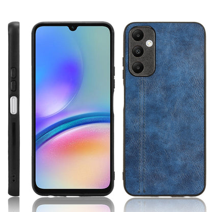 Samsung Galaxy A05s 4G Cow Pattern Sewing Back Cover Phone Case - Premium PU Leather Texture PC + TPU Shockproof Protective Case, Scratch Resistant Slim Lightweight Anti-Fingerprint Full Coverage Mobile Cover