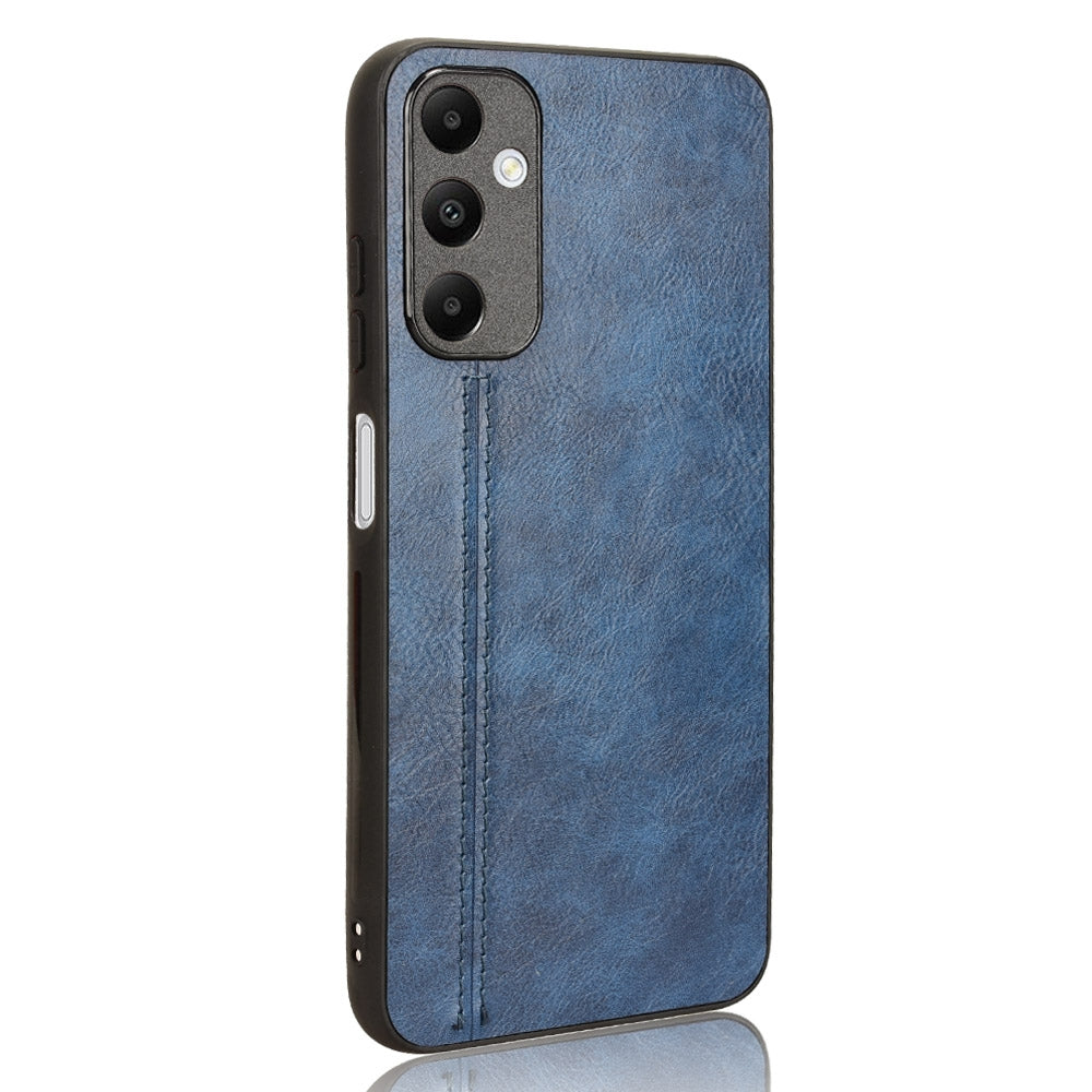 Samsung Galaxy A05s 4G Cow Pattern Sewing Back Cover Phone Case - Premium PU Leather Texture PC + TPU Shockproof Protective Case, Scratch Resistant Slim Lightweight Anti-Fingerprint Full Coverage Mobile Cover