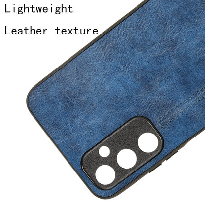 Samsung Galaxy A05s 4G Cow Pattern Sewing Back Cover Phone Case - Premium PU Leather Texture PC + TPU Shockproof Protective Case, Scratch Resistant Slim Lightweight Anti-Fingerprint Full Coverage Mobile Cover